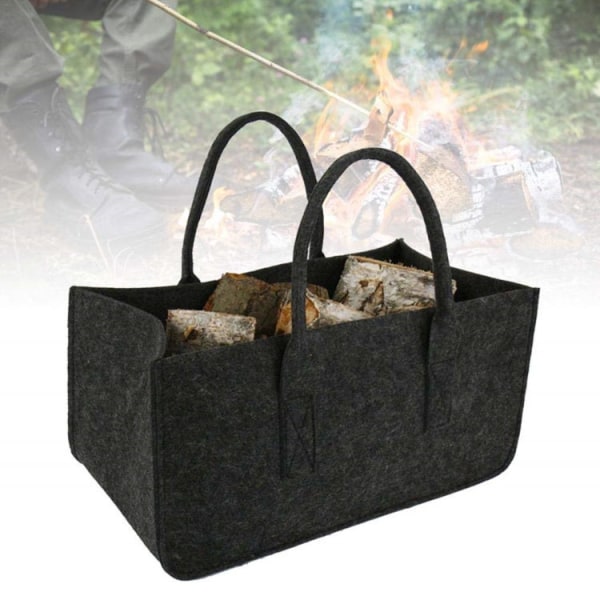 1PC Foldable Firewood Basket, Fireplace Wood Bag, Multifunction S