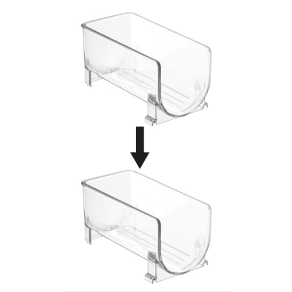 (2-pack) Transparent vinställ – Stapelbara plastvinställ för förvaring