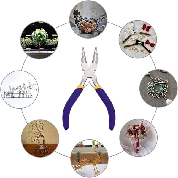 6 in 1 Bail Making Pliers 6 tuuman hiiliteräksinen langanmuodostus Bail J