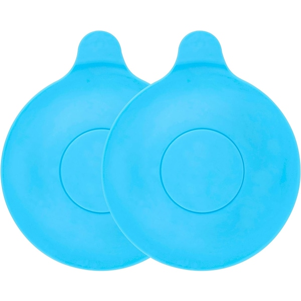 Diameter 13,3 cm, (blå), 2-pack, avloppsplugg för badkar, dusch,