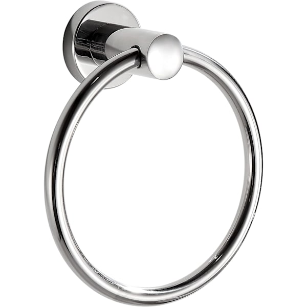 Modern handduksring i rostfritt stål med kromfinish B