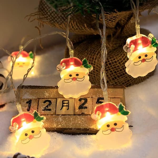 Julemand julelys med 3M 20 LED batteridrift