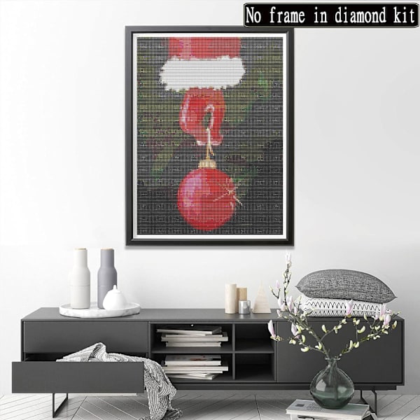 （18）4 stk DIY Diamantmaleri Julekit, 5D Jule Emb