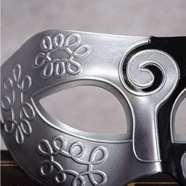 Romersk grekisk maskeradmask för män, venetiansk mask för halloween, bal