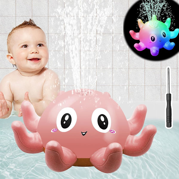Baby Light-Up badelegetøj, børns induktions sprinklerlegetøj, LED B