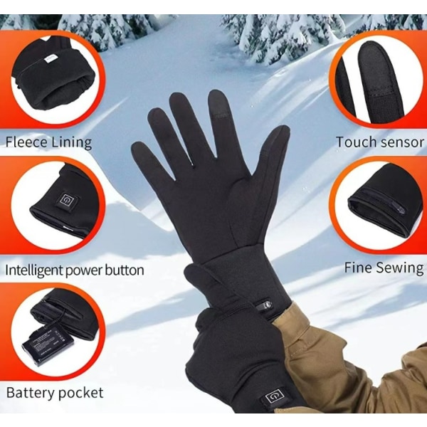 s-uppvärmda handskar, laddningsbara batteri elektriska handskar för män och