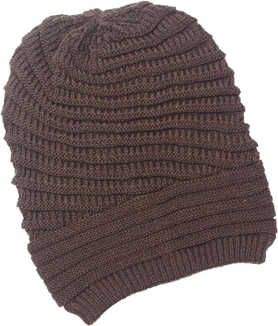 Kaffekvinnor Kabelmössa Slouchy Stickad Mössor Skalle Mössa