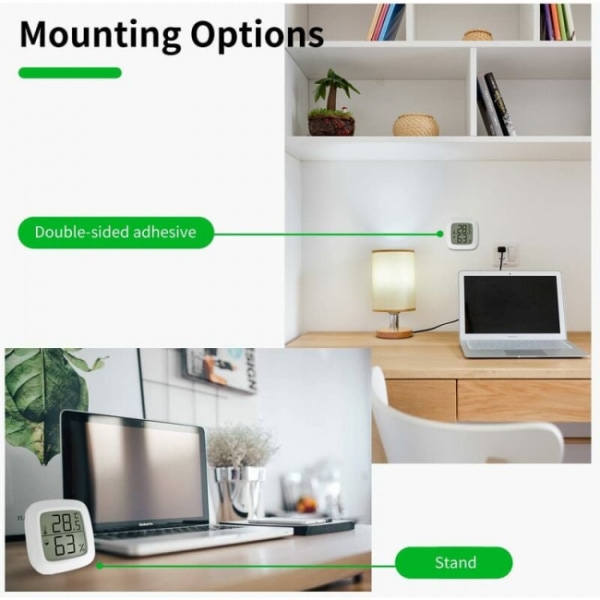 4 kpl sisätilojen kodin lämpömittari digitaalinen hygrometrit lämpömittari, Digitaali
