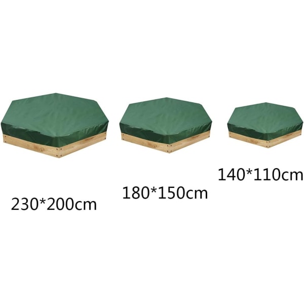 (180x150cm) Sandpit Cover, Sand Pit Cover Waterproof Hexagonal Sa