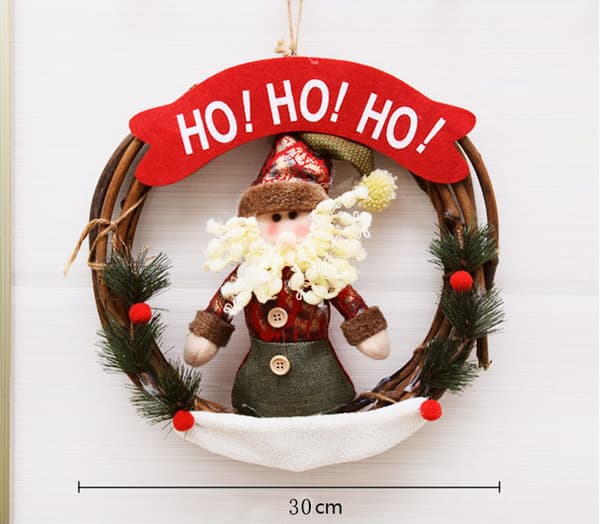 Julepynt, rattanringe, guirlander, dørhængere, plus