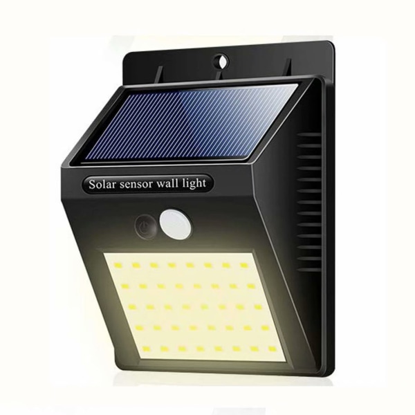 1 stk. Solcellelamper Udendørs 40 LED Varm Hvid Sol Bevægelsessensor L