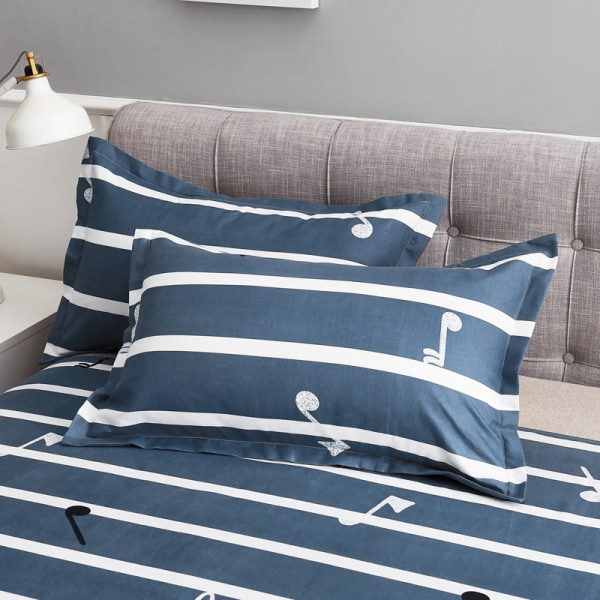 2 pillowcases 40x60 cm - Brushed and breathable pillowcase (blue