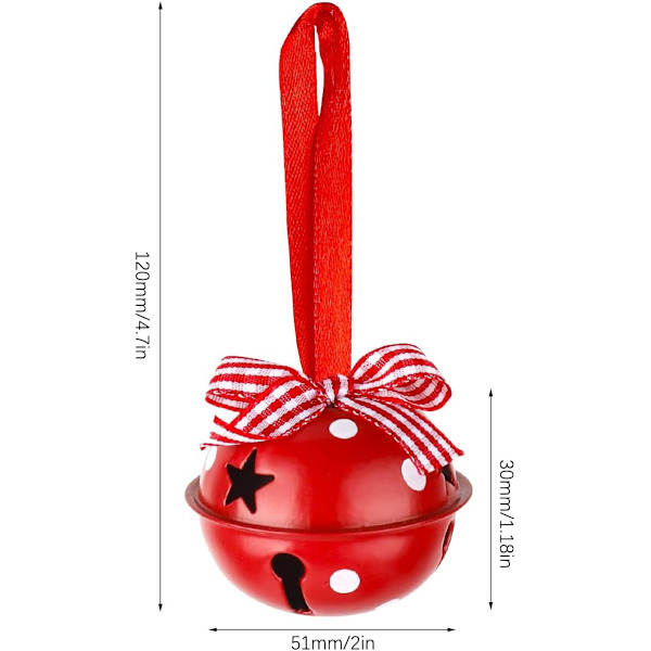 Juleklokker, 24 stk. Metal Klokker, Jingle Bells Charm, Jul