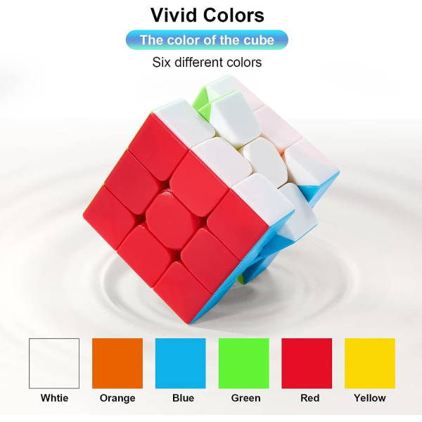 1PC Speed ​​Cube: Profesjonell 3x3x3 Speed ​​Cube - Rask og smidig