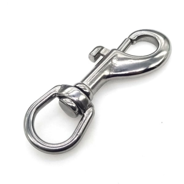 3pc-1/2 Swivel Loop Snap Hooks 2 Piece 316 Rostfritt Stål Singel