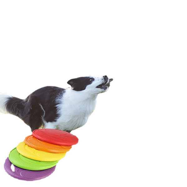 Luonnonkuminen koiran frisbee - punainen