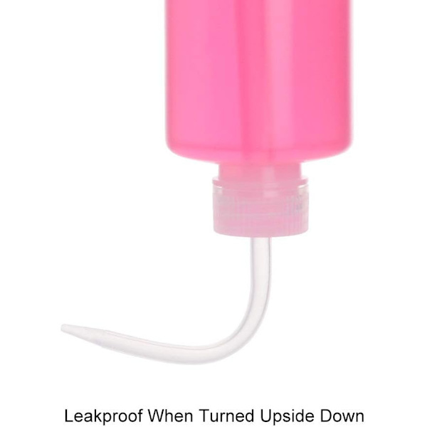 2 stk. 250 ml plastflasker med smal LDPE-tud