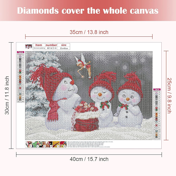 DIY 5D timanttimaalaus 5D Comple, joulutimantitmaalaus Rhi