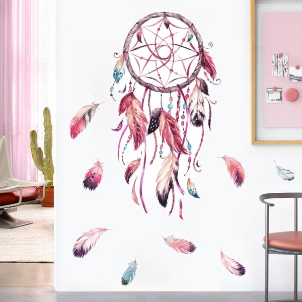 Dream Catcher Wall Stickers Feather Flower Wall Sticker Dreams Co