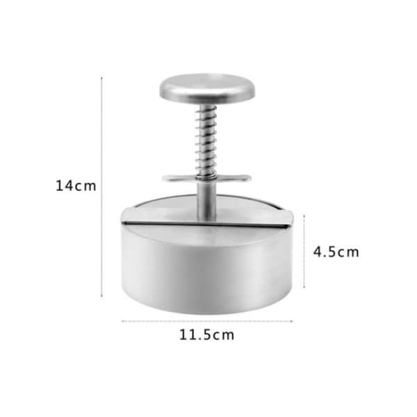 Rustfri hamburgerpresse 304 Form for Burger-11.5*4.5cm