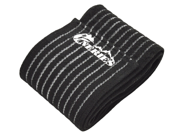 Sort, bodybuilding håndledsbånd, elastisk håndledskompressionsbandage,
