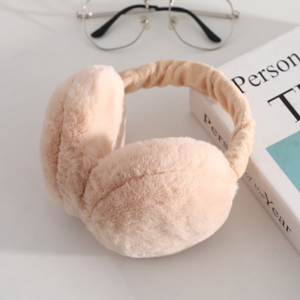 Rosa sammenleggbare vinterørevarmere Unisex Anti Cold Earmuffs Plu