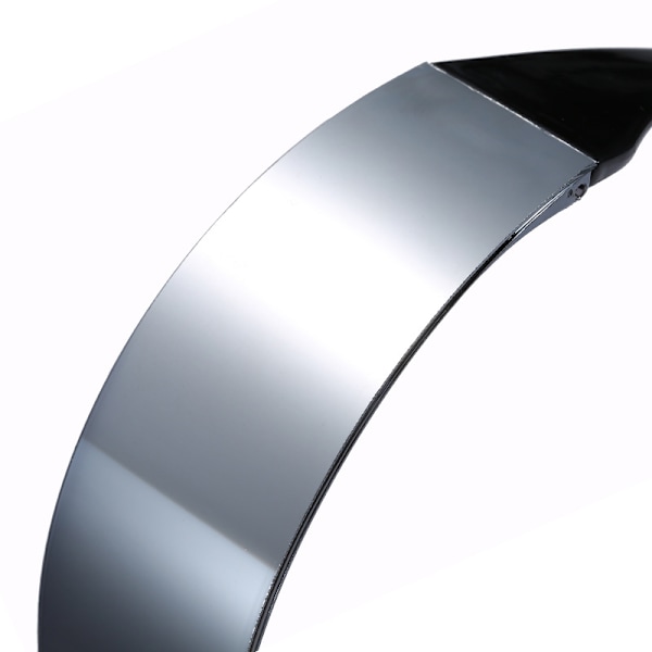Smal futuristiska solglasögon med silverfärgade spegelglas