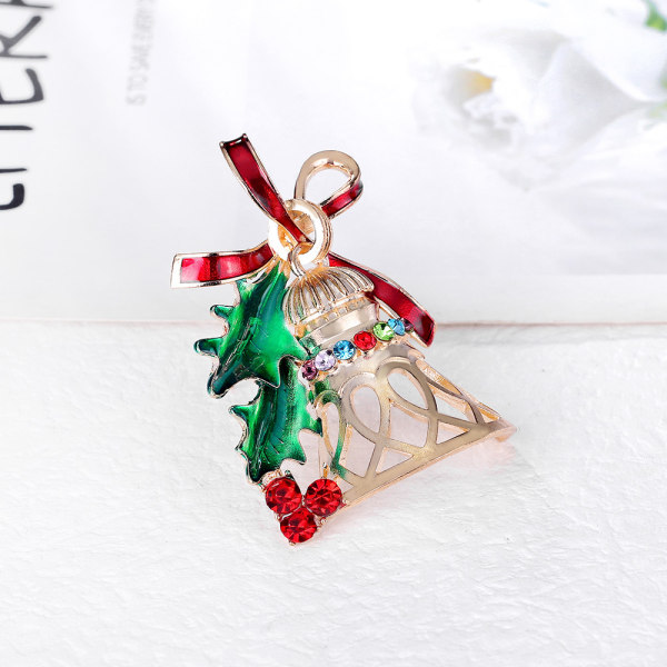 Julgransprydnader, diamanttecknad personlighet legering brosch, oi