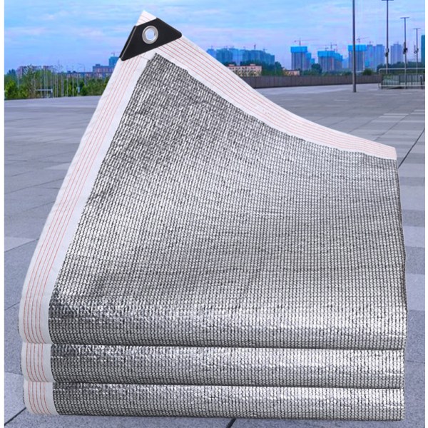2M*3M,75% Aluminat Skærmklud Reflekterende Aluminat Solbeskytter