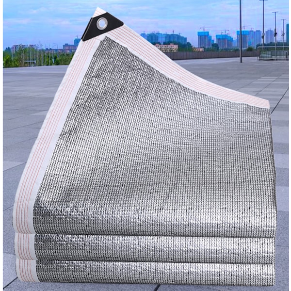 2M*3M, 75% Aluminiserad skärmduk Reflekterande Aluminiserad solskydd