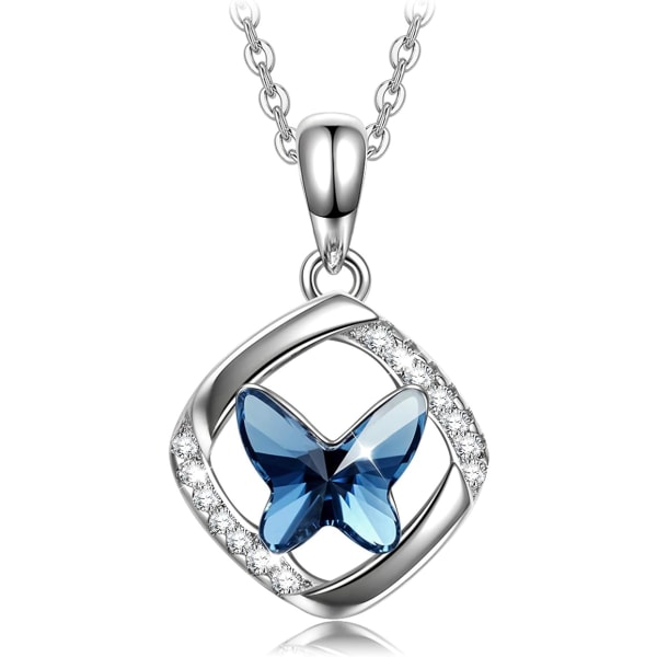 Sellot Women's Butterfly Jewelry 925 Silver, Austrian Crystals, G