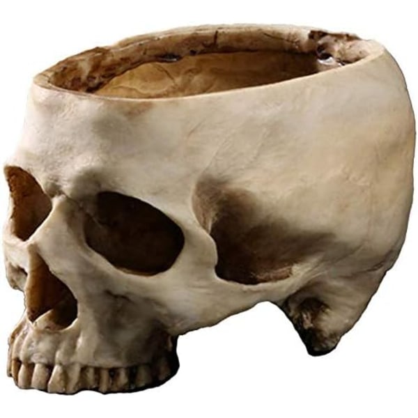 Skull Resin Skull Blomsterpotte Halloween Blomsterpotte Ornament Hallow