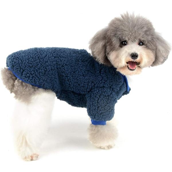 Husdjurskläder Vinter Varma Fleece Rock för Liten Hund Fleece Pullover