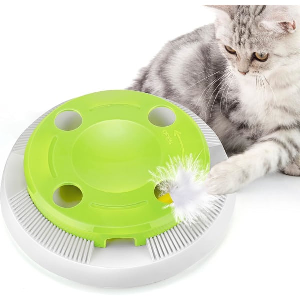 Automatisk interaktivt kattelegetøj Elektrisk kattefjerlegetøj Smart legetøj