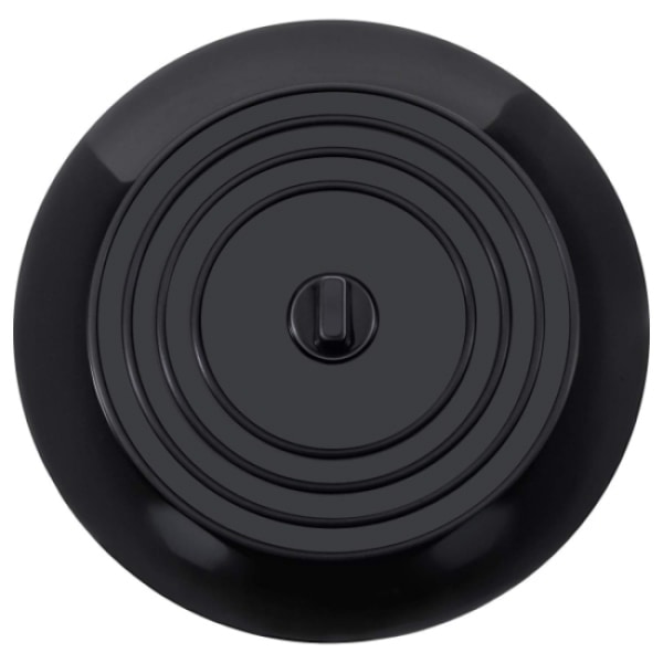 1 stk. Silikoneprop til vask, sort, 15 cm