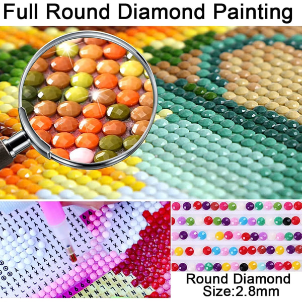 30x40 cm Diamantmaleri Kits Dyr, Fuld Drill Diamant Kunst Sæt