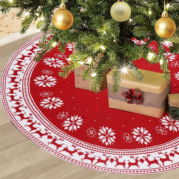 Julgransmatta Röd 90cm Julgransdekoration Chr