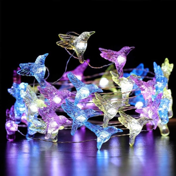 1m 20 LED Kolibri Fe-ljuskedja, Vattentät, USB-driven