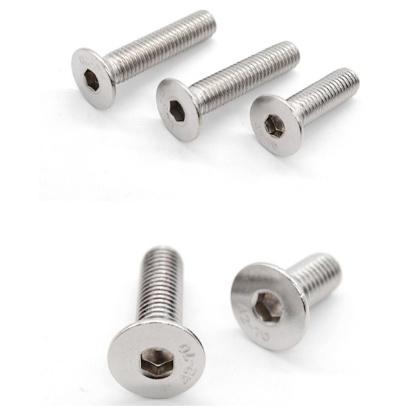 20 kappaletta Upotusruuvi M6 x 35 mm, ruostumaton teräs V2A VA A2