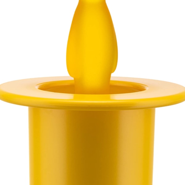 1 stk. Magisk kanin tandstikholder i termoplastisk harpiks, gul