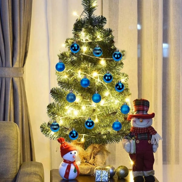 Julekuler Ornamenter 30 stk Små Knusefrie Juletre