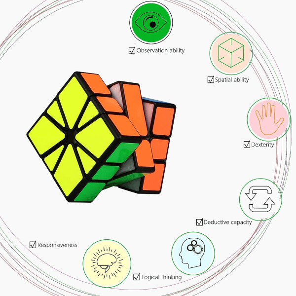 Square 1 Square One SQ-1 SQ1 Skewb-puslespill Magisk kube Magisk kube