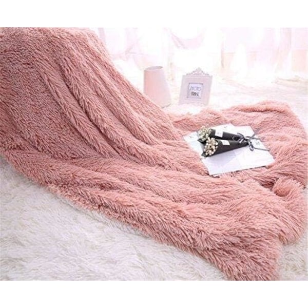 Rutete fleeceteppe Super Soft Faux Fur Look Mikrofiber Rutete Så