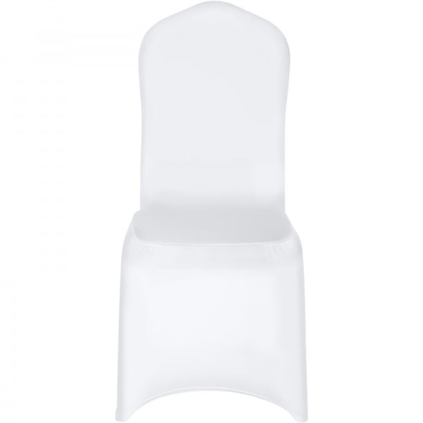 Housses de chaises de mariage elastiques blanches 4 stk , haute q