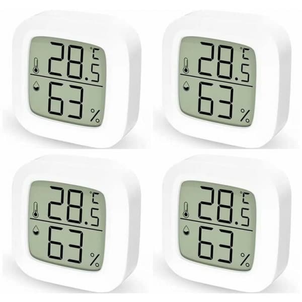 4 stk. Indendørs termometer digitalt hygrometer termometer, Digit