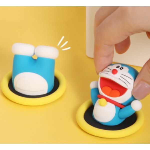 Doraemon (overkrop) Pass Circle Køleskabsmagnet 3