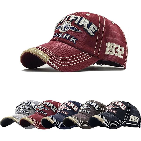Herre Hat Retro Style Åndbar Unisex Bomulds Baseball Cap Summe
