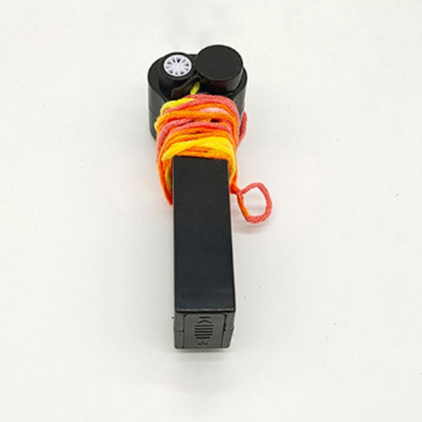 (Svart) Zipstring Rep Propeller Launcher Rolig Elektrisk String Co