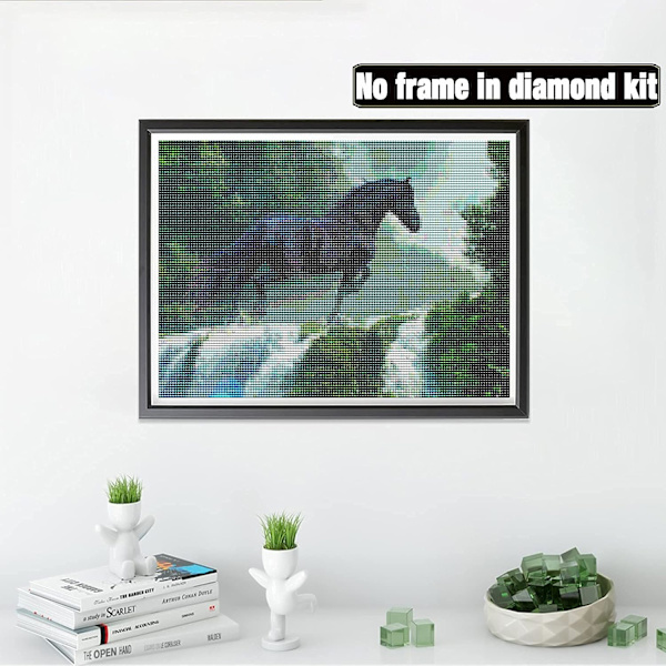5D Diamantmålningssats 30x40cm DIY Färgglad Häst Diamantkonst Ki