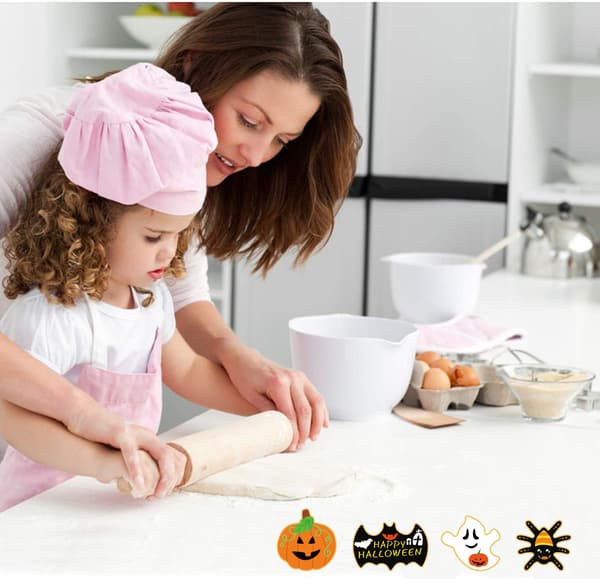 Halloween Cookie Form i rustfrit stål, 7 sæt, DIY kagebageværktøj